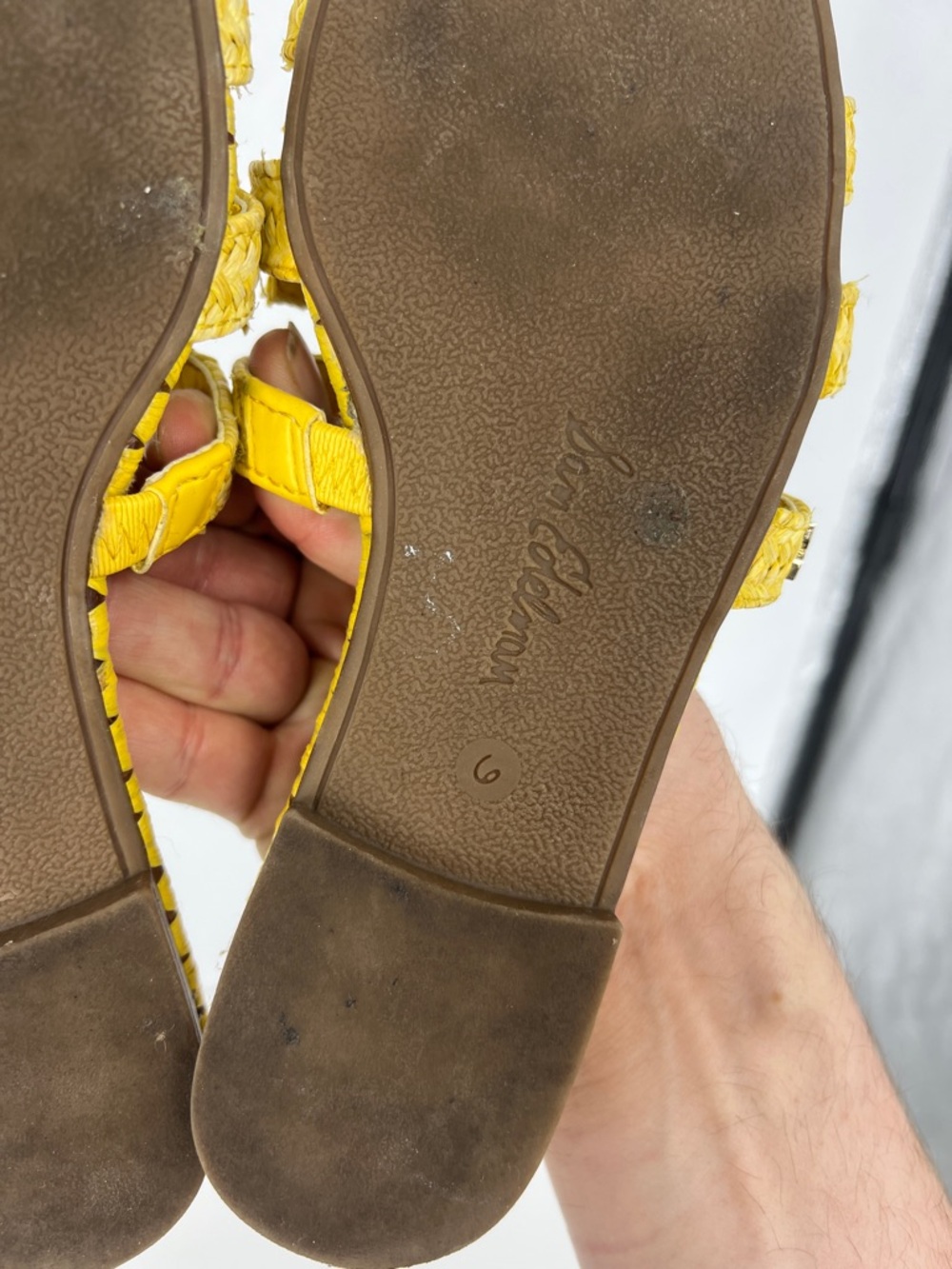 Sam Edelman Beckie Yellow Braided Slide Sandals - Picture 5 of 7